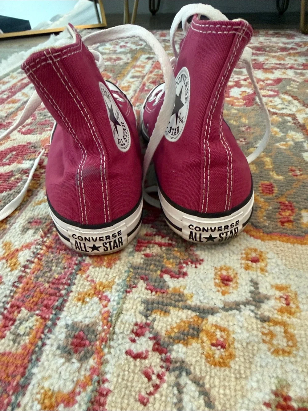 Converse High Top Sneakers - hibiscus pink with White Accents